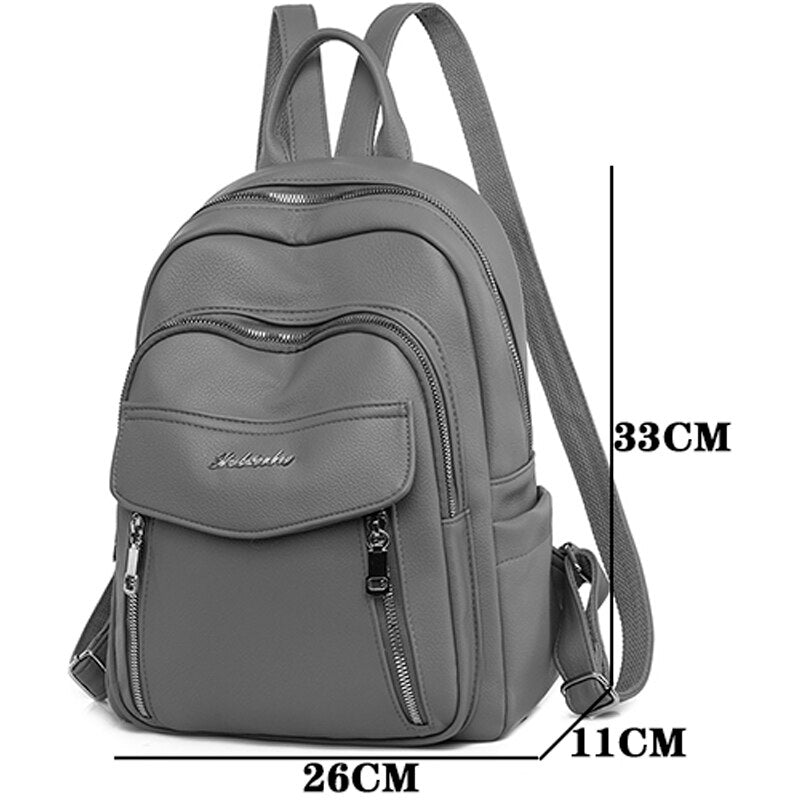 Enhance your day's experience with this Leather Backpack - Julie bags