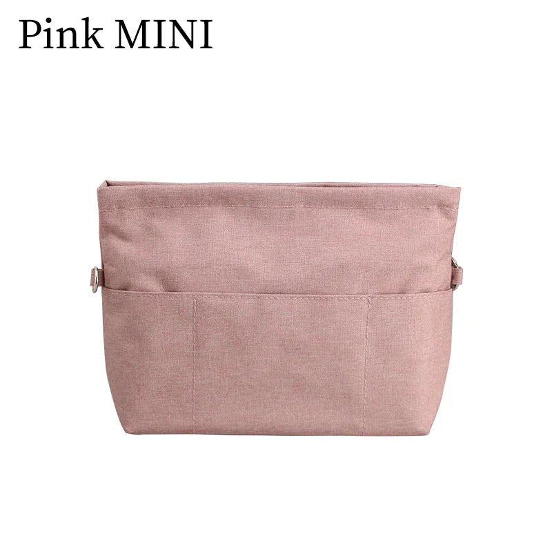 Pink Elegance: Waterproof Multi-Pocket Pouch Insert for Stylish Storage - Julie bags