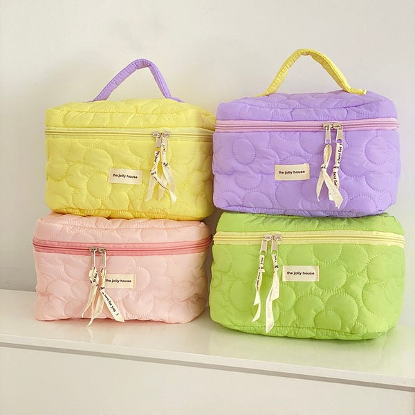Cute Fluffy Marshmallow Cosmetic Bag