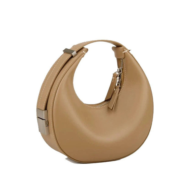 Elegant Crescent Hobo: Genuine Leather Handbag - Julie bags