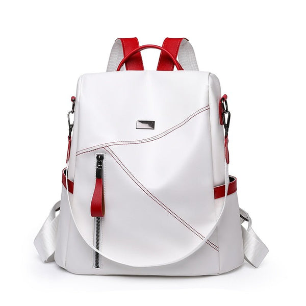 Secure and Stylish: Soft Leather Women's Backpack - Julie bags