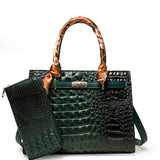 Luxury Crocodile Pattern Handbag