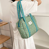 Soft quilted tote bag