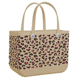 Stylish and Spacious: Large Leopard Beach Bag - Julie bags