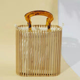 Luxury bamboo bag