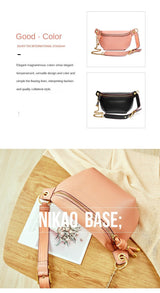 Chic Elegance: Genuine Leather Women's All-Matching Crossbody Chest Bag - Julie bags