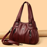 Luxury in Every Detail: Genuine Leather Women's Bucket Bag - Julie bags