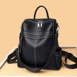 Stylish Leather Backpack for School and Travel - Julie bags