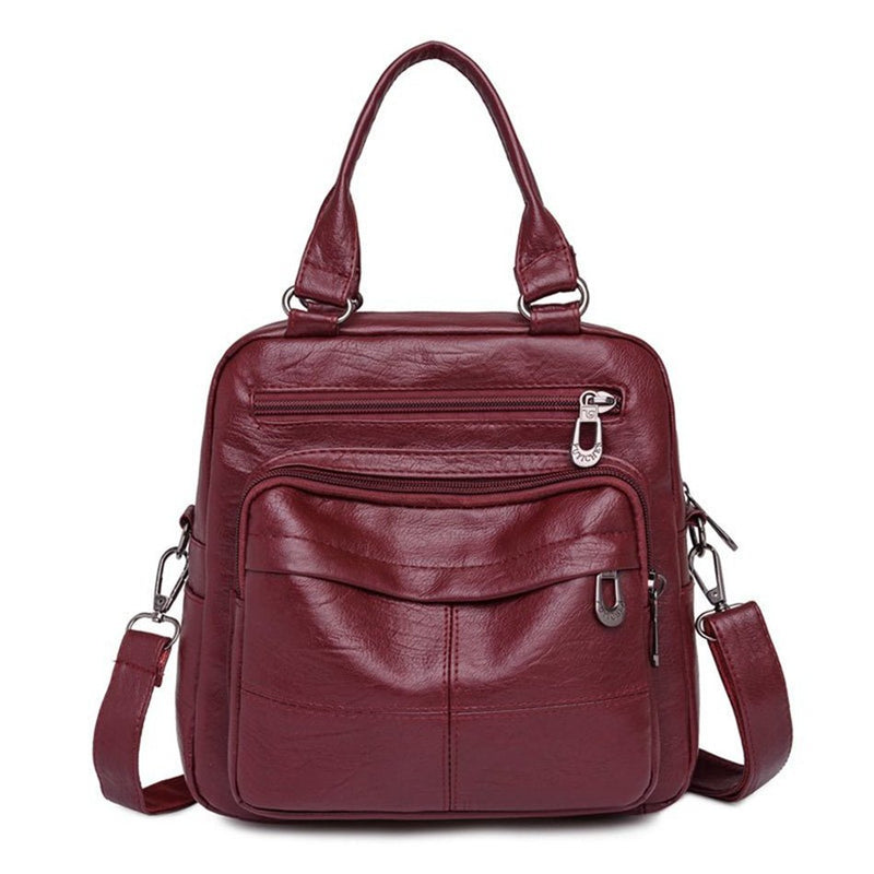 Durable Leather Women's Backpack for Everyday Use - Julie bags