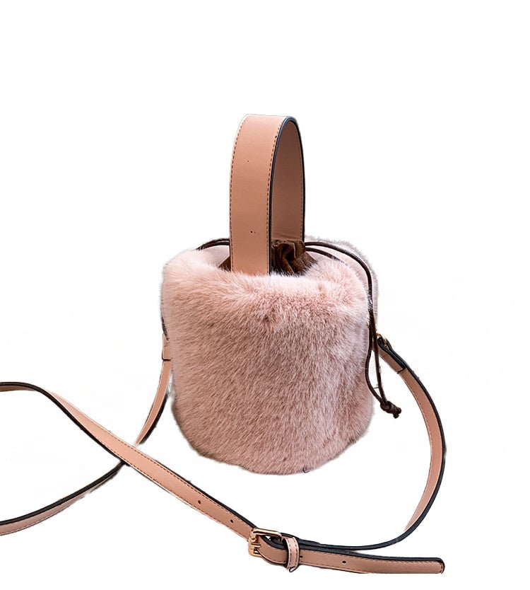 Faux Fur mini Bucket bag - Julie bags