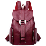 Mochila Leather Backpack freeshipping - Julie bags