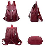 Mochila Leather Backpack freeshipping - Julie bags