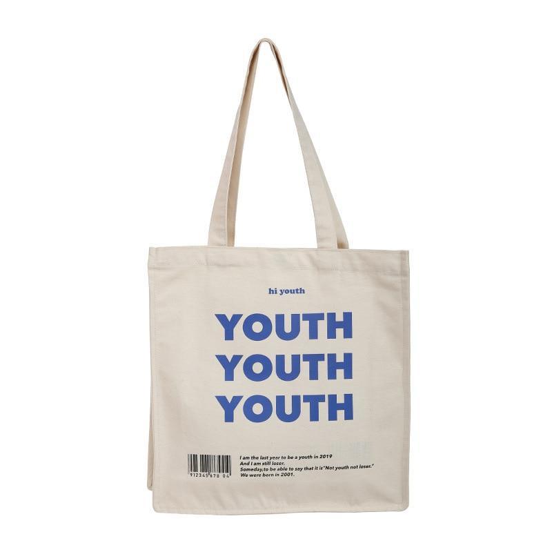 YOUTH Letters Print Shoulder Bag freeshipping - Julie bags