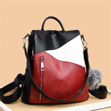 Women Backpack leather Anti Theft