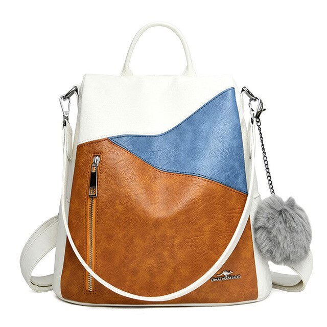 Women Backpack leather Anti Theft