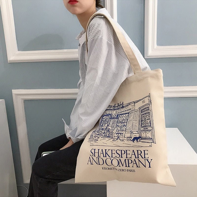 Women Canvas Shoulder Bag Shakespeare Print