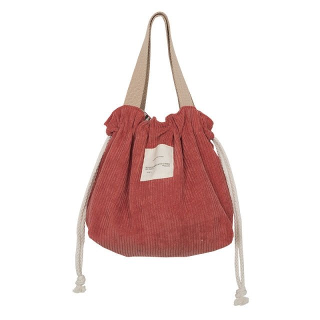 Drawstring Lunch Bag Corduroy - Julie bags #-