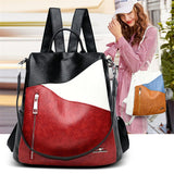 Women Backpack leather Anti Theft