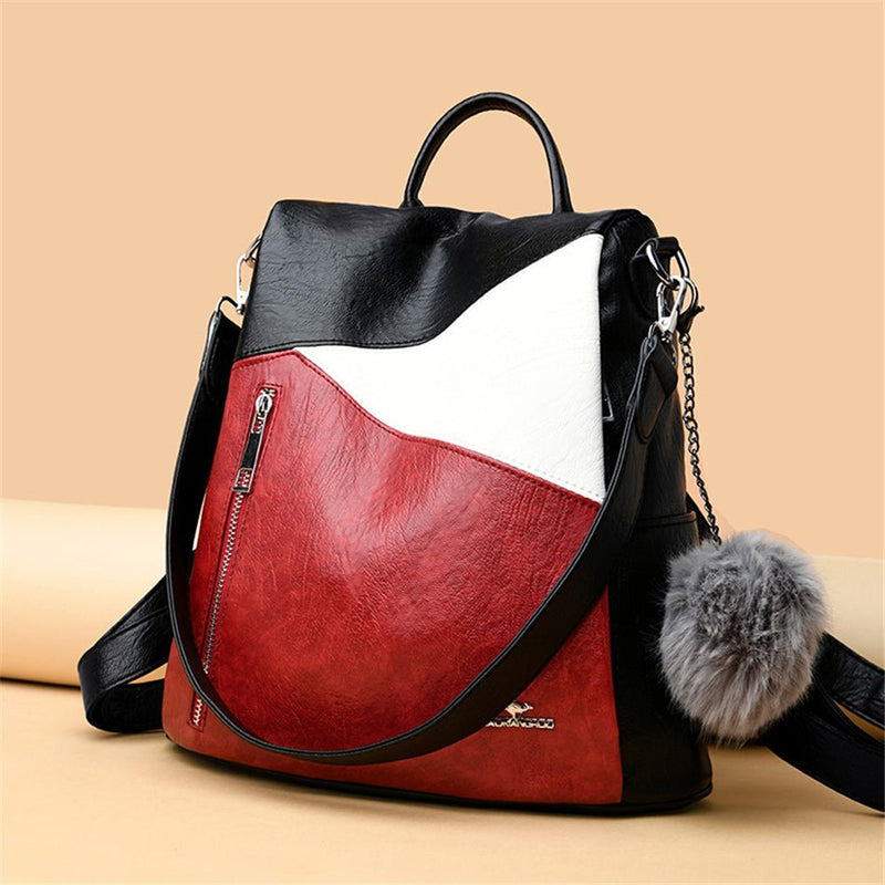 Women Backpack leather Anti Theft