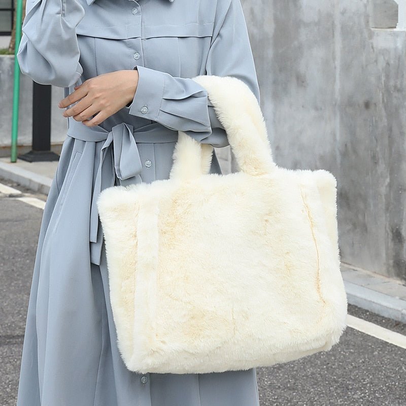 Luxury Faux Fur Tote Bag